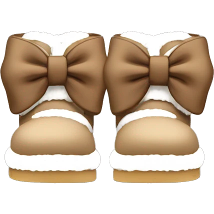 Uggs with a bow emoji