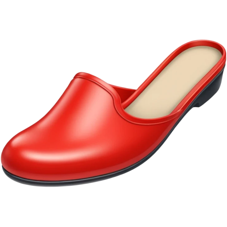 red plastic slipper emoji