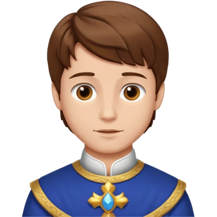 royal boy with brown hair emoji