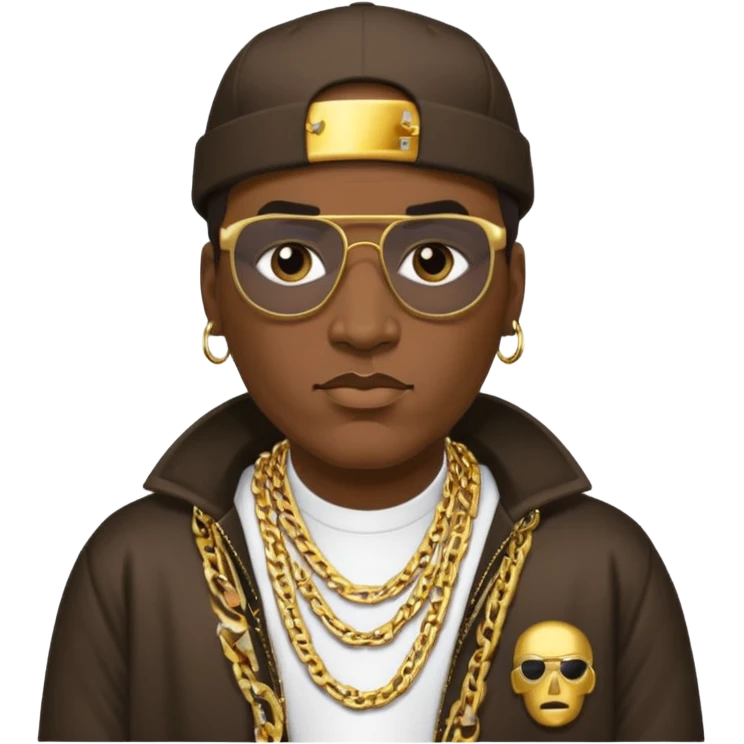 Kool Moe Dee, Rapper (b.1962) with dark brown hair emoji