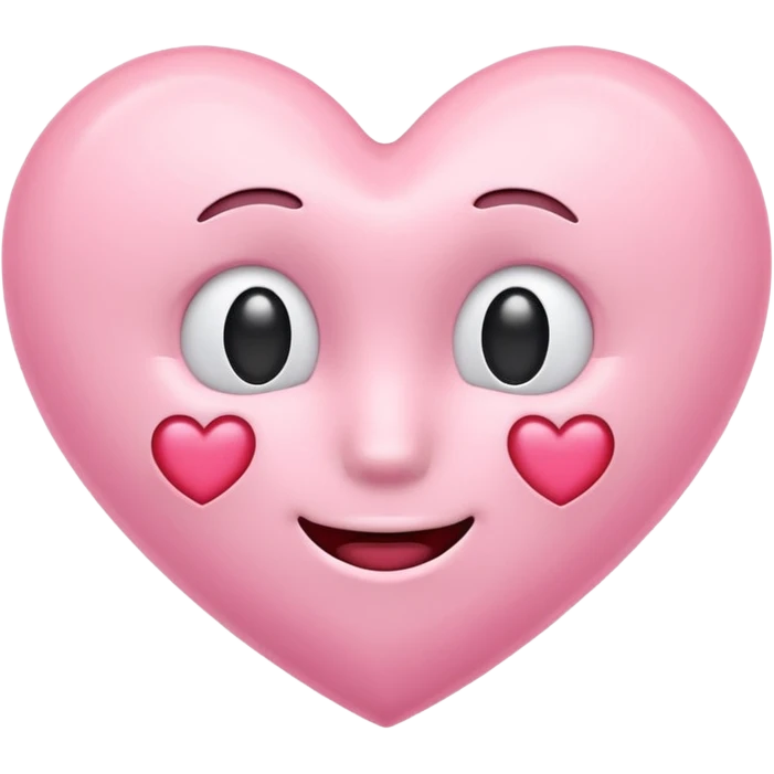 Pastel pink emoji heart  emoji