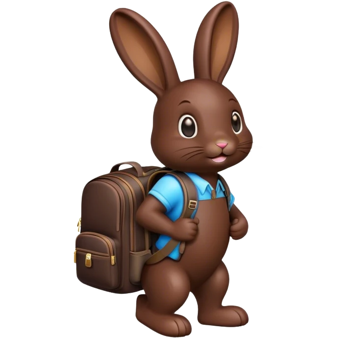 Chocolate bunny travel emoji