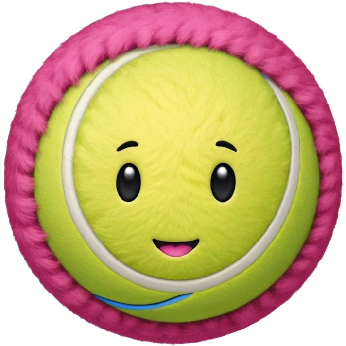 Tennis ball pink emoji
