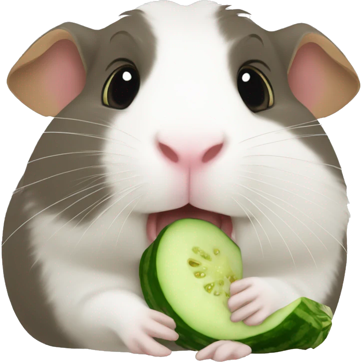 Guineapig eating cucumber emoji