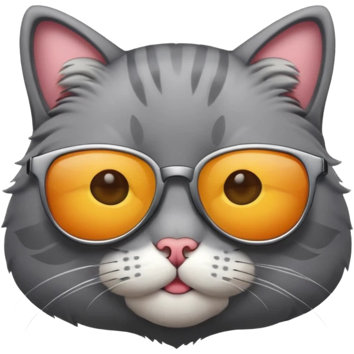 Cat wearing sunglasses emoji