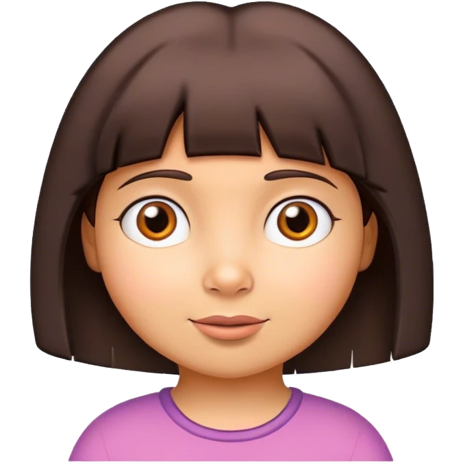 Dora l'exploratrice with fair skin emoji