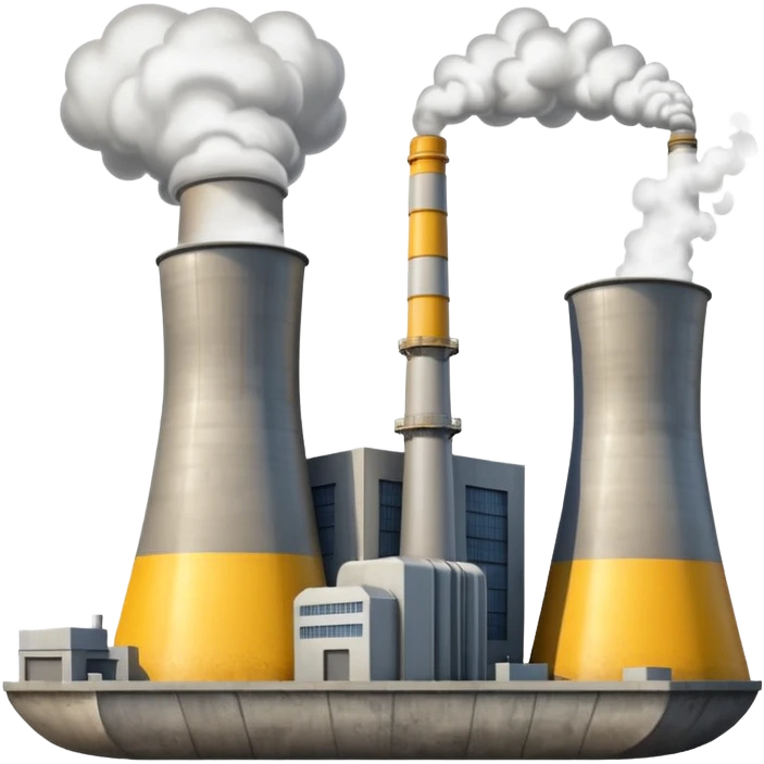 realistic nuclear power plant emoji
