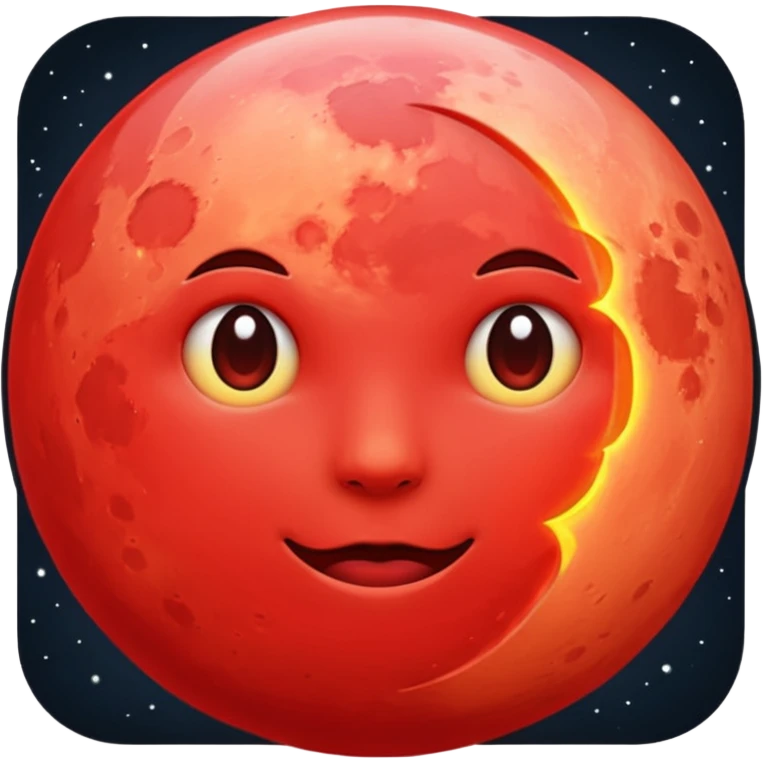 red moon emoji