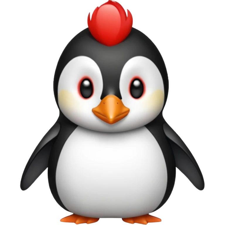 Pinguino maquillado emoji