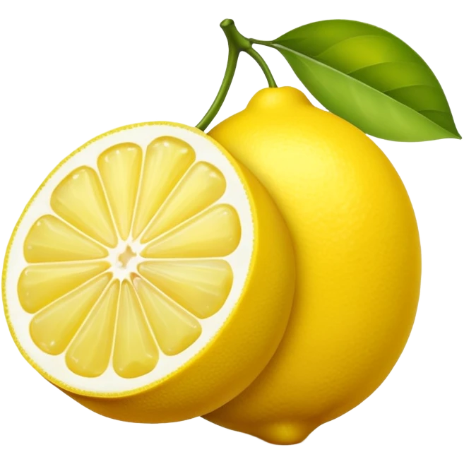 Lemon Cut Fruit emoji