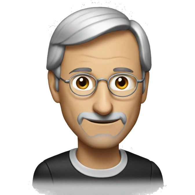 Steve jobs is happy emoji