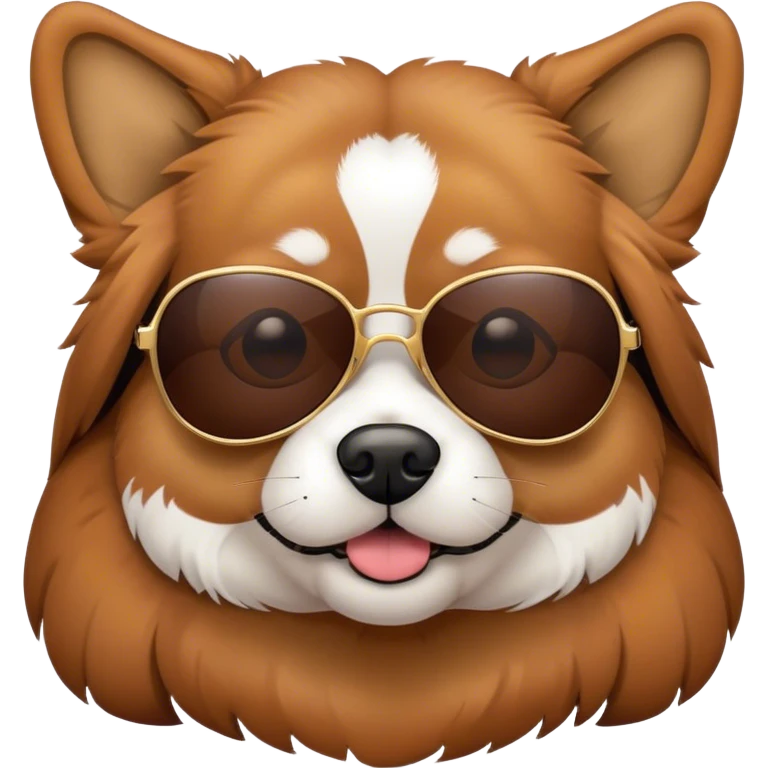 Dog in sunglasses  emoji