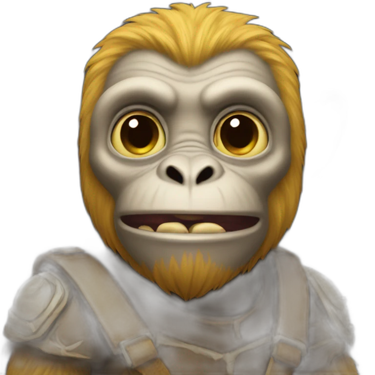monkey on it orc emoji