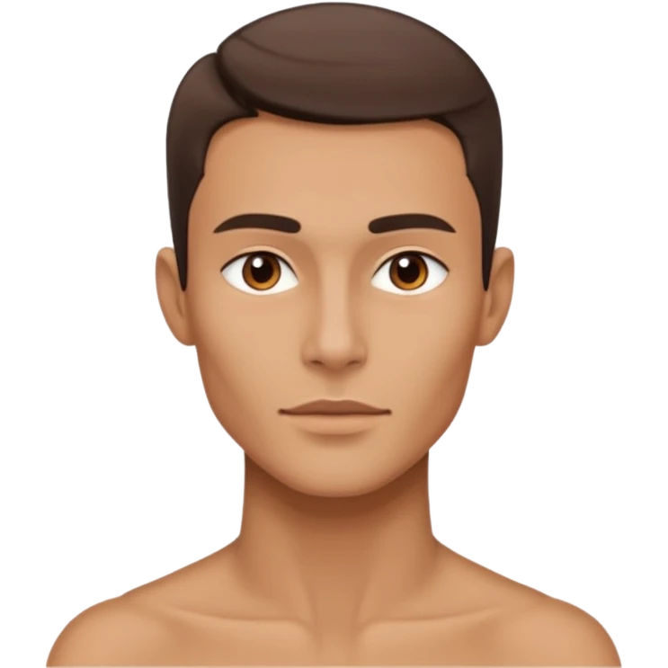 A person who has the sharpest jawline emoji