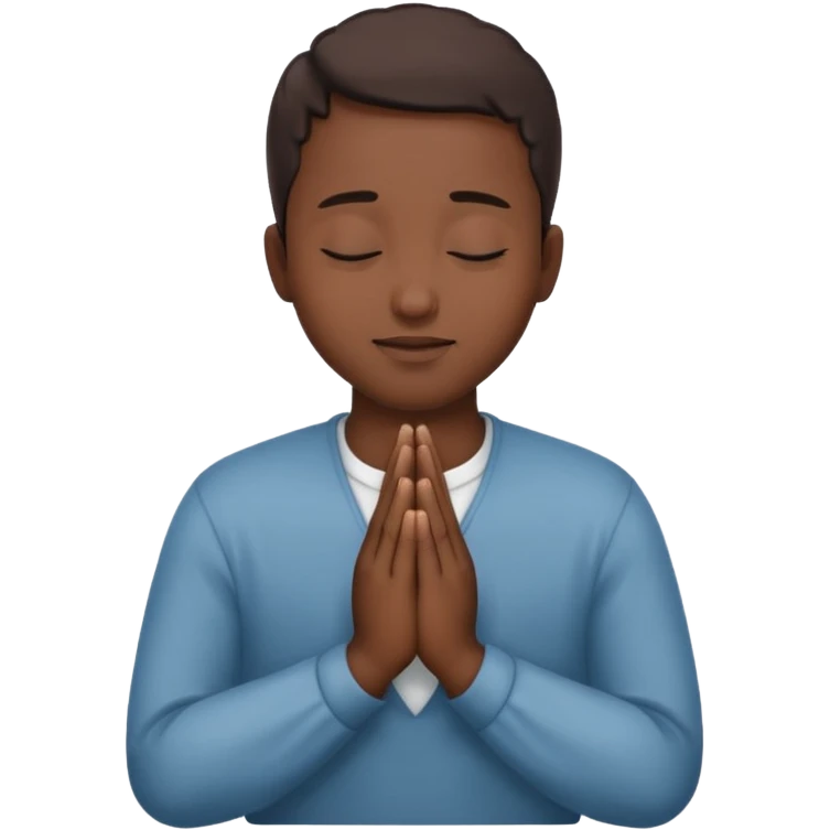 Love with prayer emoji