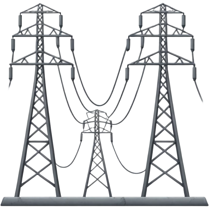 a number of power lines emoji