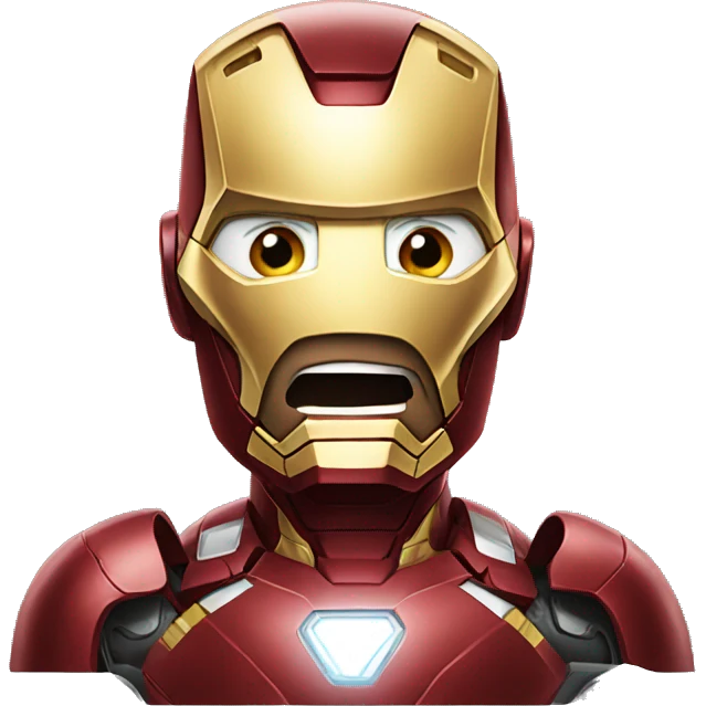 Iron man crying emoji