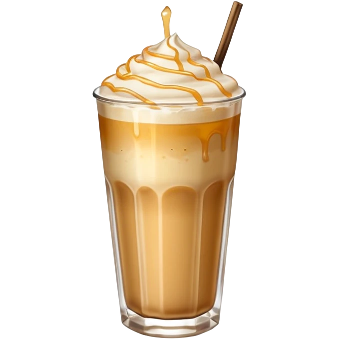 Ice latte honey salt non whipping  emoji