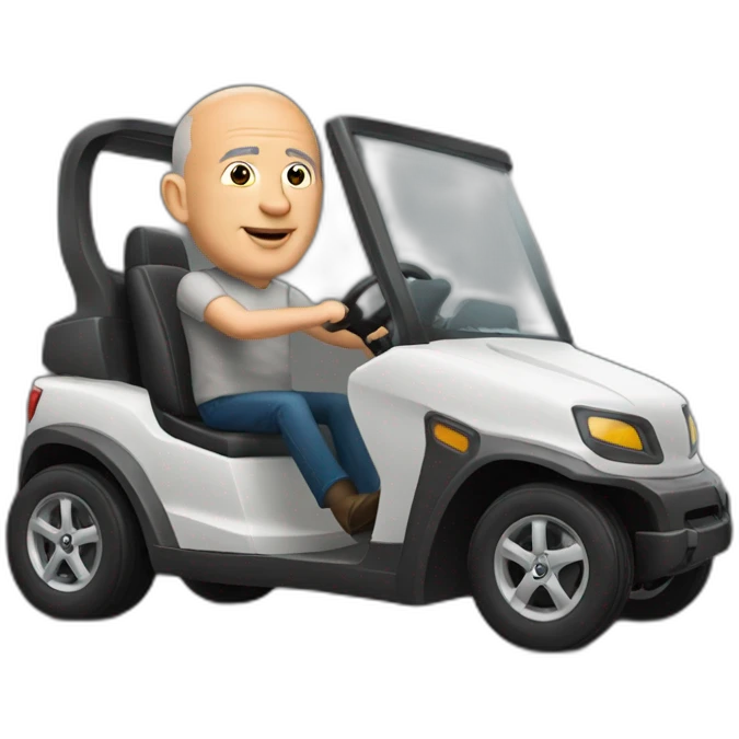 Jeff bezos driving hundai emoji