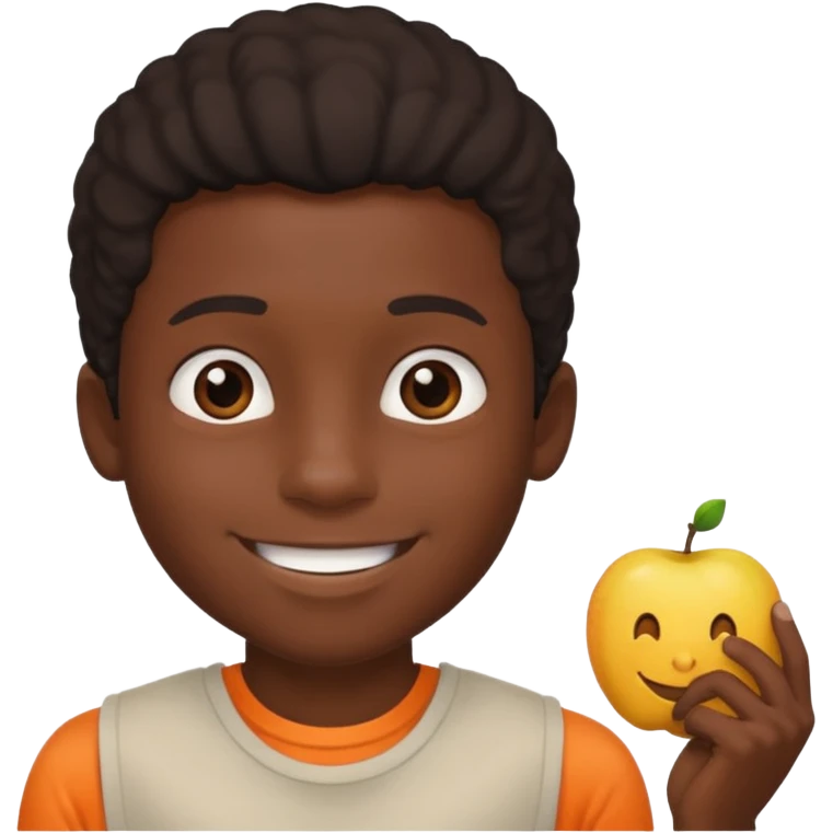 Black boy no clothes  emoji