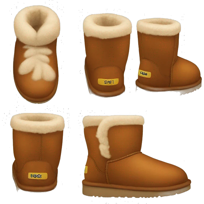 Chestnut colored uggs emoji