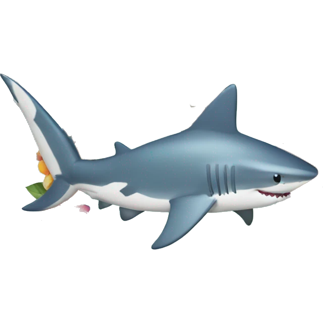 Hawaiian lei’ shark emoji