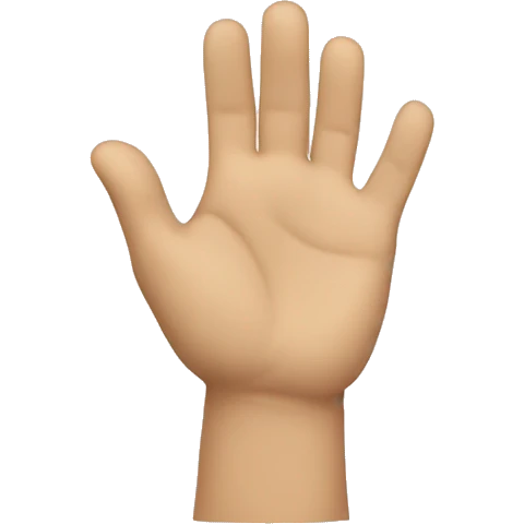 Clapping hands while going ooh emoji