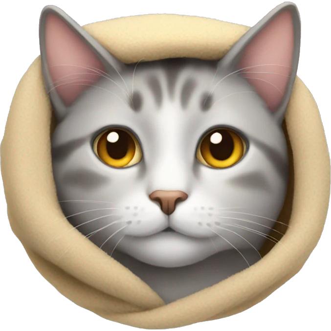 Cozy cat emoji