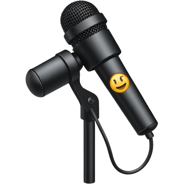 microfono da intervistatore emoji