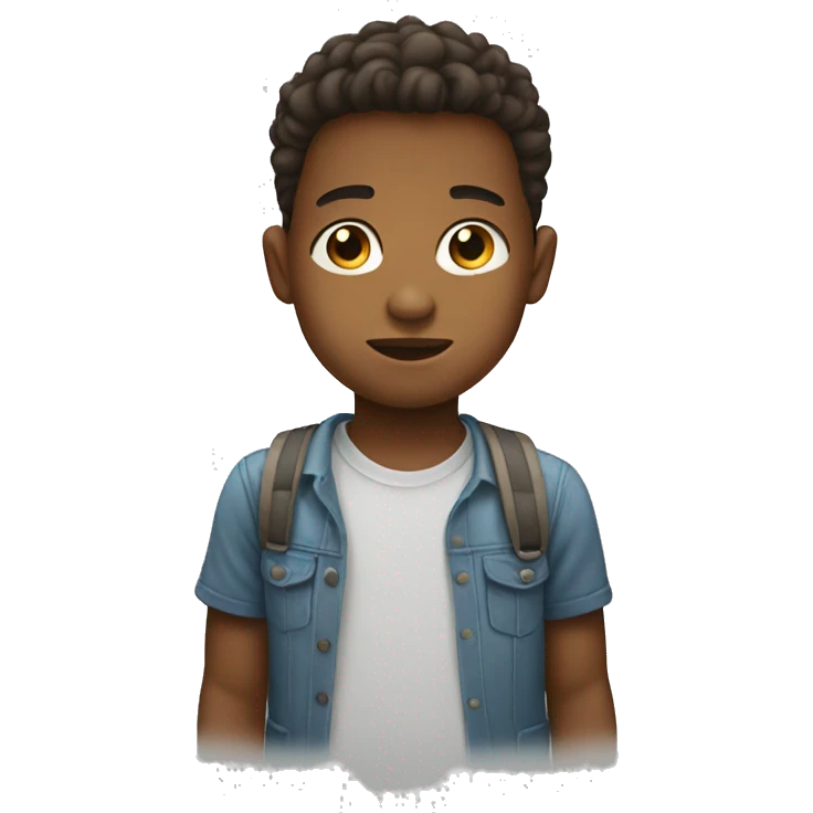 Boy with baby face  emoji