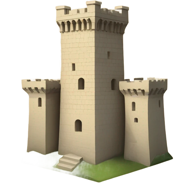tower with Ghibelline battlements emoji