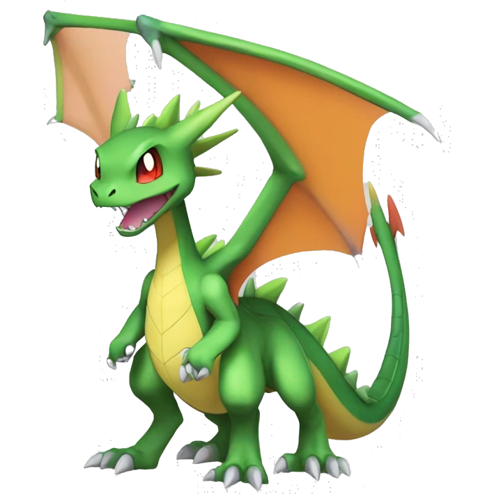 Anthro Cool Edgy Fakemon-Pokémon-Flygon-Charizard-Spyro-Fantasy-Creature With Full Body Detailed High Quality emoji