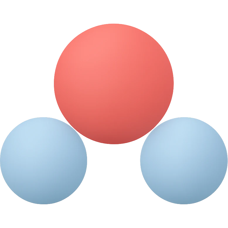 wassermoleküle kalottenmodell emoji