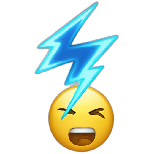 lightning emoji