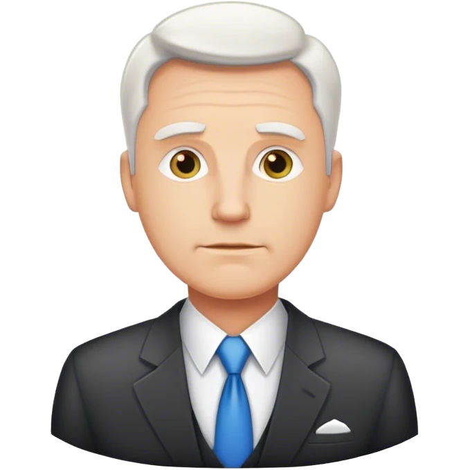 handsome white dad with office out fit emoji
