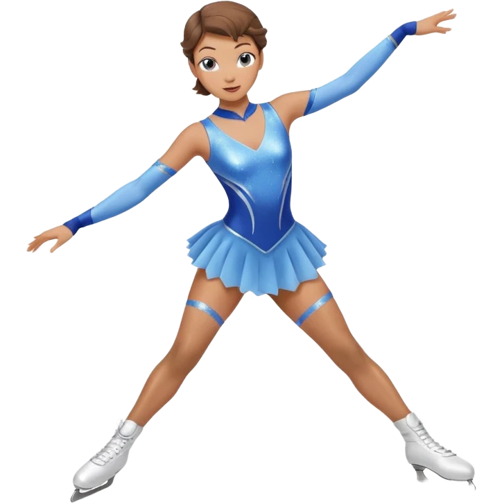 Dune worm female ice skater emoji