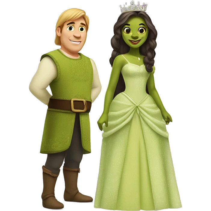 Princess and shrek emoji
