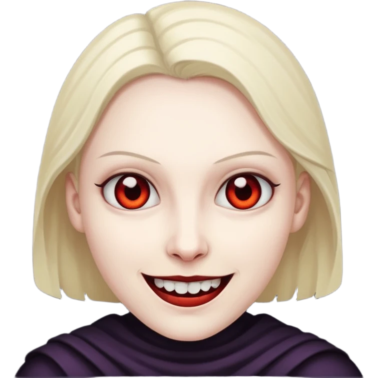 evil person with evil smile emoji