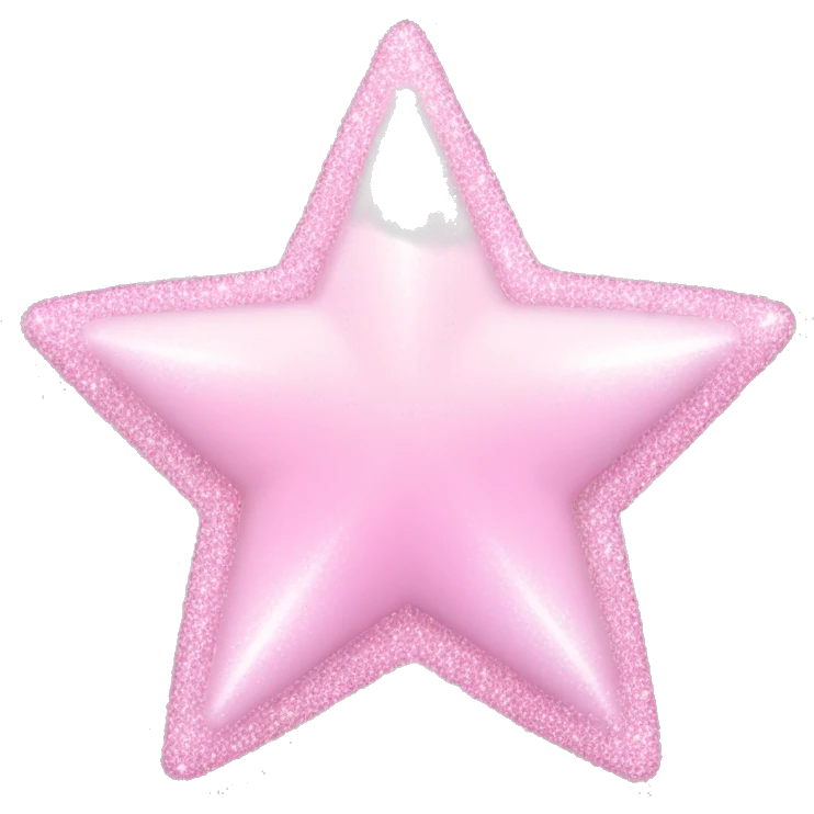 pale pink star sparkle emoji