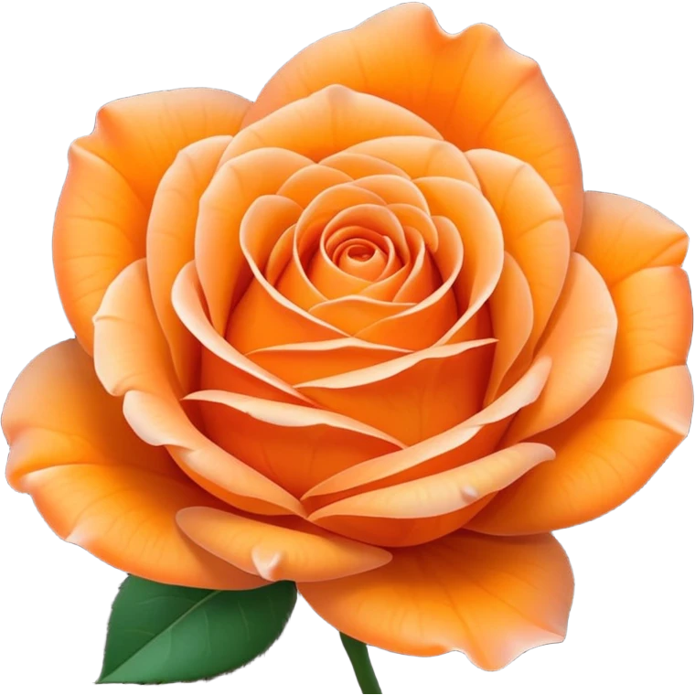 Orange Ice rose  emoji
