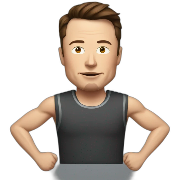 elon musk athletic emoji | AI Emoji Generator