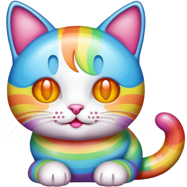 Candy rainbow cat emoji