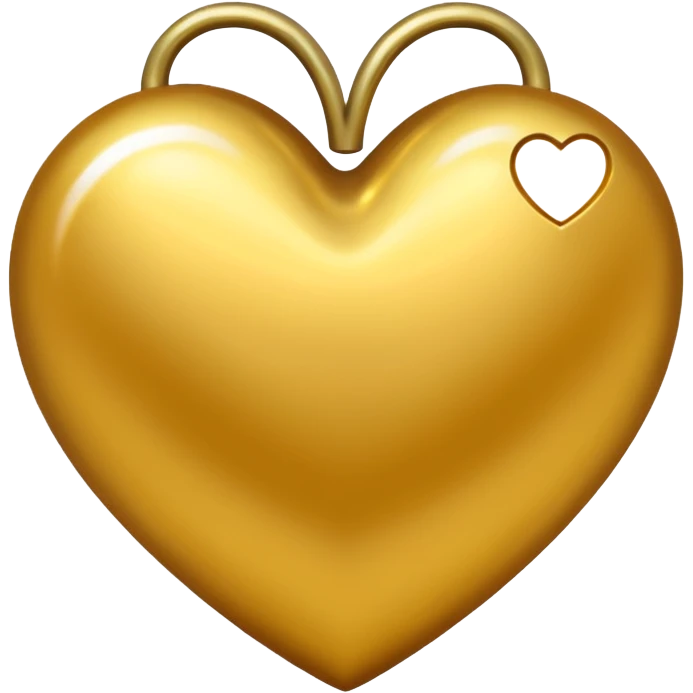 Corazón dorado  emoji