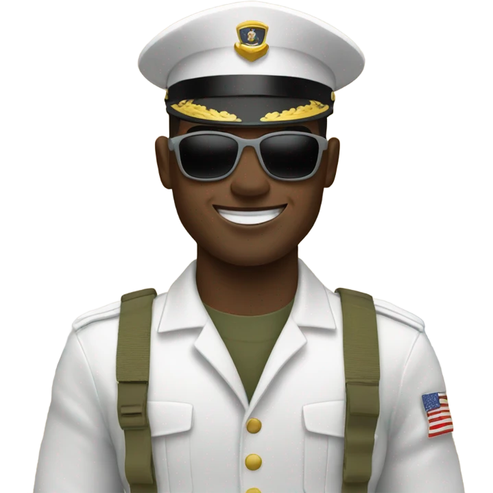 Marine on a beach emoji