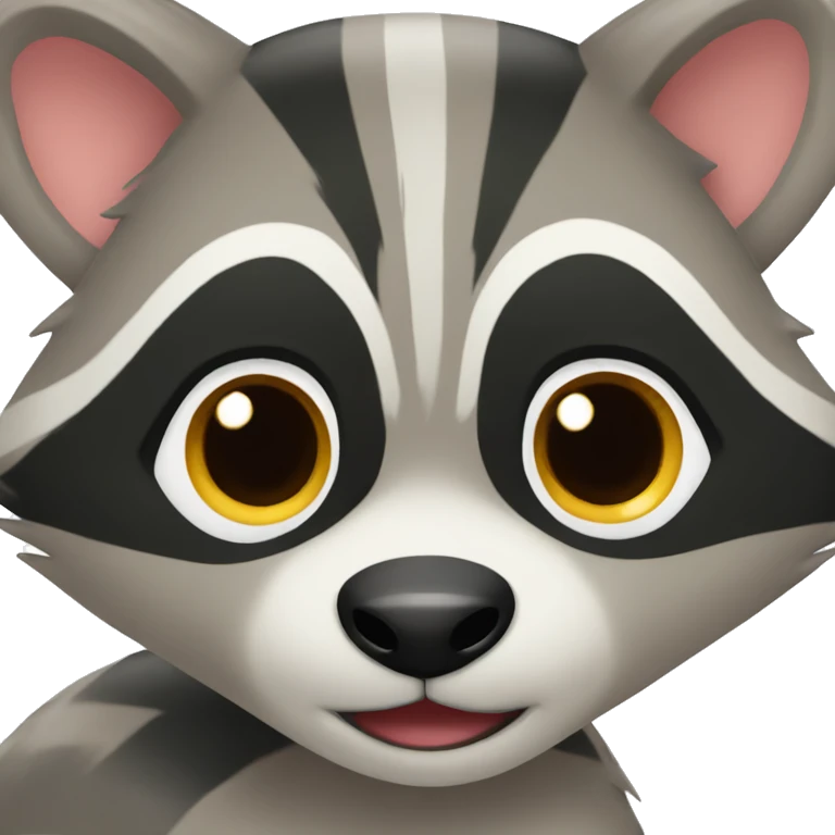Cute raccoon  emoji