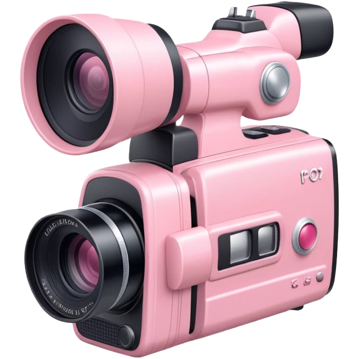 Pastel pink camcorder emoji