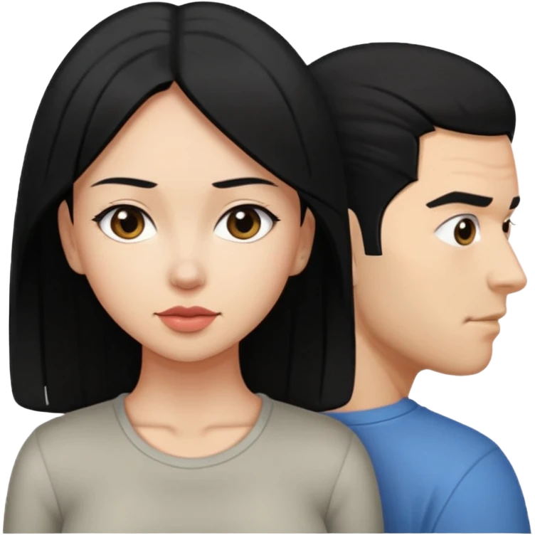 I want a female with black hair in doggystyle sex position with her head facing me and her ass facing away & then a guy behind her eating her ass emoji