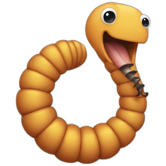 worm emoji