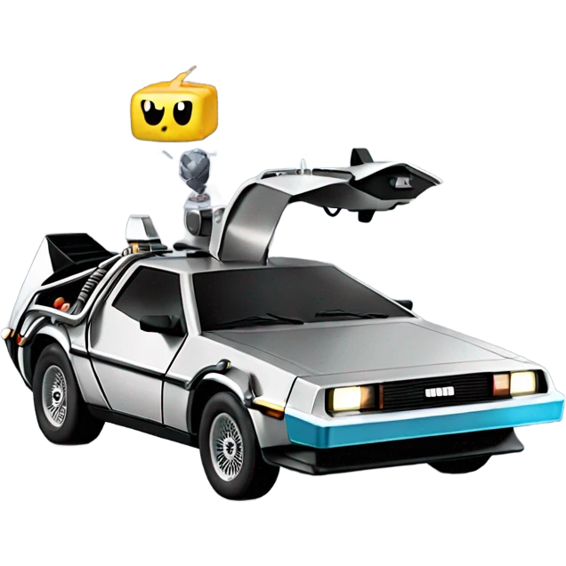 delorian time machine emoji