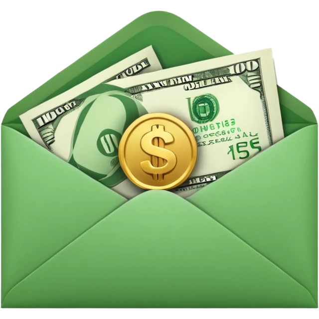 money in an envelope emoji